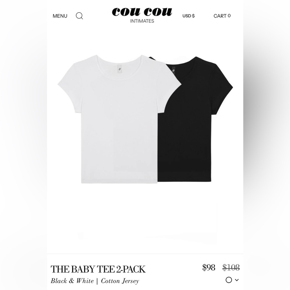 cou cou intimates baby tee bundle